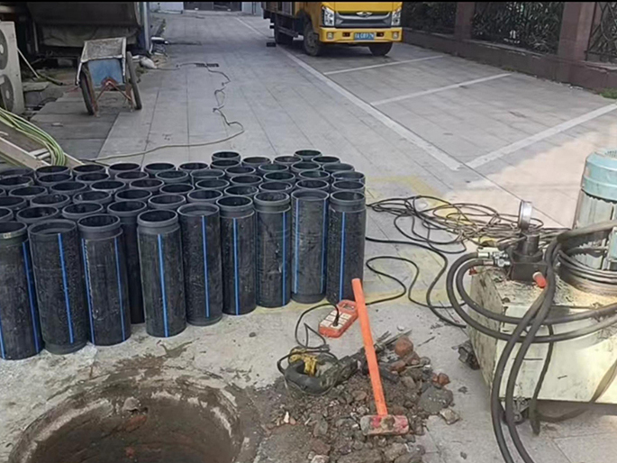 陇南PE置换管厂家 DN315置换管 非开挖管短管置换